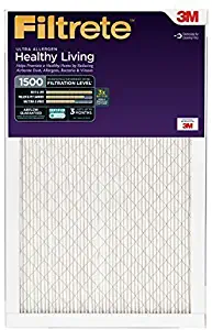 Filtrete Healthy Living Ultra Allergen Reduction AC Furnace Air Filter, MPR 1500, 18 x 18 x 1-Inches, 6-Pack