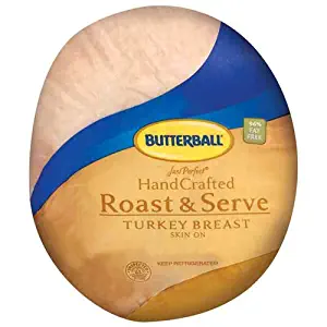 Butterball Turkey, Breast Boneless Skin On Roast and Serve - Petite, 4 Pound -- 4 per case.