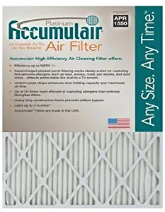 Accumulair Platinum 30x36x1 (Actual Size) MERV 11 Air Filter/Furnace Filters (6 pack)