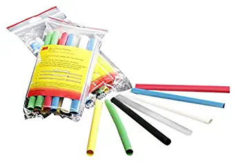 3M(TM) Heat Shrink Tubing Assortment Pack FP-301-1/2-Assort: 6 in Length Pieces, 2 Each of 7 Colors, (Pack of 14)