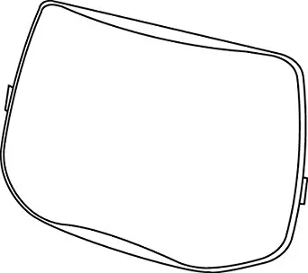 3M Speedglas 06-0200-51 6" X 3 7/8" L Series Polycarbonate Outside Cover Plate For 9100 Series Helmet (10/EA)