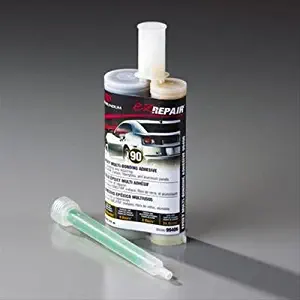 CARBORUNDUM EZ Repair Epoxy Multi-Bonder Adhesive, Two-part epoxy (2:1) used to bond SMC, FRP, fiberglass, steel, aluminum body panels to each other and to metal frames (no primer required)