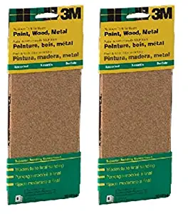 3M 9019 General Purpose Sandpaper Sheets, 3-2/3-Inch by 9-Inch, Assorted Grit (Pack of 2)