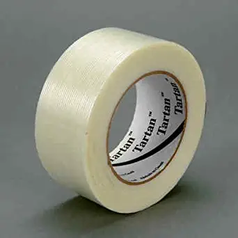 3M(TM) Filament Tape 8934 Clear, 72 mm x 55 m, 12 rolls per case