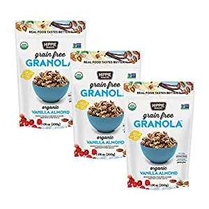 Hippie Snacks Granola, Vanilla Almond, 200g (Pack of 3)