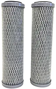 3M 3WH-STDCW-F02H Standard Capacity Whole House Carbon Water Filter (2 Pack) - Universal Fit - Fits Most Major Brand Water Filtration Systems