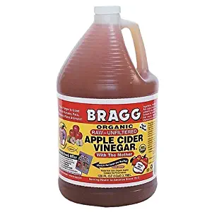 Bragg Organic Raw Apple Cider Vinegar, 128 Ounce (Pack of 4)