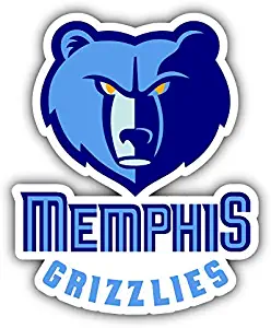 hotprint Grizzlies Basketball - Memphis Sport Logo Car Bumper Sticker Decal 4'' X 5''