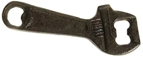 Wrench Design Antique Bronze-Colored Cast Iron Bottle Opener U-4752