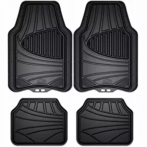 Armor All 78840ZN 4-Piece Black All Season Rubber Floor Mat