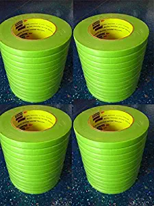 3M 1/2" - 1 Case 48 Rolls 26332 Green Masking Tape 233+ Sleeve