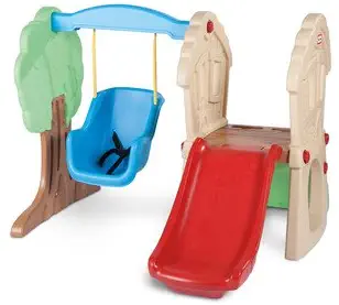Swing Set Playground Outdoor Play Backyard Slide Kids Playset Swingset Clubhouse Children New