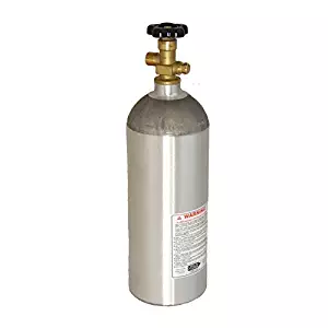 5 LB CO2 Aluminum Cylinder Tank New - Sherwood CGA 320 Valve, Soda System Home Brew Making (Shipped Empty)