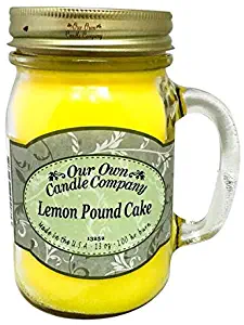 OUR OWN CANDLE CO. SICI-LP Candle Jar 100Hr Lemon Cake, Purple