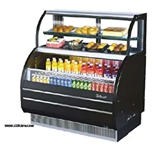 Turbo Air TOM-W-50SB Open Display Merchandiser with Refrigerated Top Shelf Combination Case