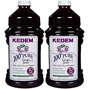 Kedem Concord Grape Juice, 100% Pure Juice, 96oz (2 Pack) No Sugar Added, No Artificial Flavors or Colors