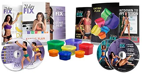 Beachbody 21 Day Fix & 21 Day Fix Extreme - Accessories + DVDs Bundle