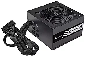 Corsair CX Series 450 Watt 80 Plus Bronze Certified Modular Power Supply (CP-9020101-NA)