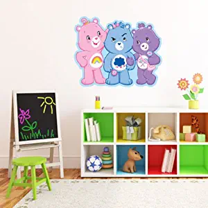 Care Bears three bears together Wall Graphic Decal Sticker 25" x 20"