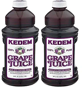 Kedem Concord Grape Juice 64oz (2 Pack) Made With 100% Pure Juice!