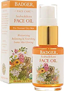 Badger Seabuckthorn Face Oil - 1 oz Glass Bottle