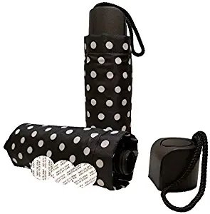 BoozeBrella by Smuggle Mug. Disguised 9 Ounce Umbrella Flask(Black w/ White Dot)