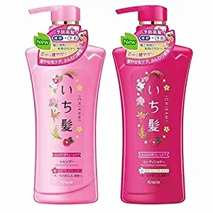 Ichikami Soft Volume (NEW2017!) Shampoo & conditioner Set (Pink Bottles)