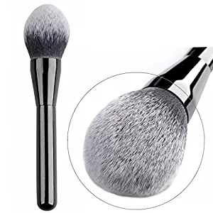 CLOTHOBEAUTY Large Makeup Brush, Premium Synthetic Kabuki Makeup Brush Kit, Extra Soft, Makeup Powder Blush Bronzer Foundation Brush, Cosmetic Brushes, X-Large (Flame Shape)