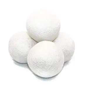 Laundry Wool Dryer Ball Reusable Eco-friendly New Zealand Pure Organic Wool Premium Natural Fabric Softener Safe For Your Life 6XL/Pack