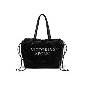 Victoria's Secret Luxe Velvet Tote Black