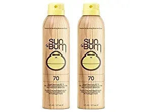 Sun Bum Sun Bum Original Spf 70 Sunscreen Spray Vegan and Reef Friendly (octinoxate & Oxybenzone Free) Broad Spectrum Moisturizing Uva/uvb Sunscreen With Vitamin E 2 Pack