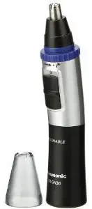 Panasonic Men's Nose & Ear Hair Trimmer with Improved Dual-Edge Blade and Vortex Cleaning System, 100% Waterproof, Includes Protective Cap