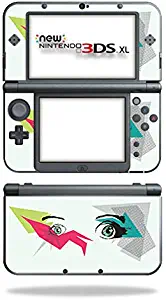 MightySkins Skin Compatible with Nintendo New 3DS XL (2015) - Crazy Eyes | Protective, Durable, and Unique Vinyl Decal wrap Cover | Easy to Apply, Remove, and Change Styles | Made in The USA