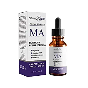 dermaXgen 20% MATRIXYL 3000+ 20% ARGIRELINE+ Retinol Acetate (Vitamin A) + Hyaluronic Acid + Vitamin - PURE ORGANIC Powerful Triple Combination Serum/Reduce Sun Spots, Facial AGED Wrinkles 1 oz.