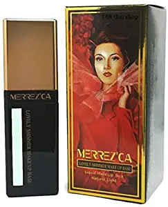 Merrez'ca Lovely Shimmer Facial Make-up Base 50 ml. (natural light green).