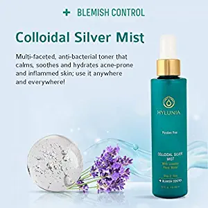 Hylunia Colloidal Silver Mist - 5.1 fl oz - Anti-Aging for Wrinkles - with Colloidal Silver and Lavender Essential Oil - Natural Vegan Moisturizer - Acne - Rapid Skin Repair