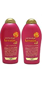 OGX Anti-Breakage Keratin Oil Shampoo + Conditioner (19.5oz)