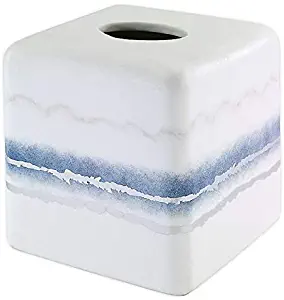 Vapor Boutique Tissue Box Cover in Silver