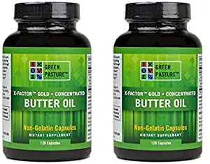 X-Factor Gold High Vitamin Butter Oil 120 Caps (2 Pack)