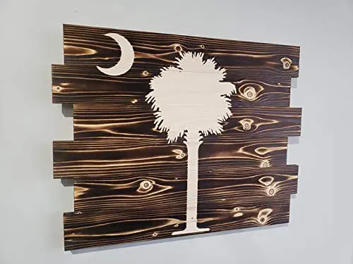 South Carolina State Flag Palmetto Tree Wall Art