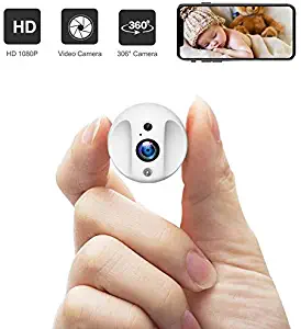 Mini Spy Camera Wireless Hidden Cameras WiFi Tiny Home Indoor Security Cam HD 1080P Nanny Camera Pet Cams Strong Night Vision Motion Detection Alarm