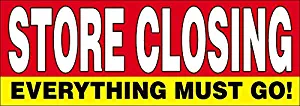 4x12 Ft STORE CLOSING Vinyl Banner Sign rb