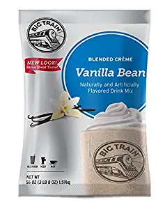 Big Train Blended Creme Mix Vanilla Bean 3.5 Lb (1 Count)Powdered Instant Drink Mix, Serve Hot or Cold, Makes Blended Frappe Drinks