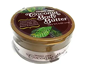 Trader Joe's Coconut Body Butter made with Coconut Oil, Shea Butter & Vitamin E in 8 oz. Cruelty Free (Pack of 5)