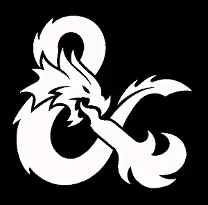 PLU Dungeons and Dragons Small White Decal Vinyl Sticker|Cars Trucks Vans Walls Laptop| White |5.5 x 5.5 in|PLU441