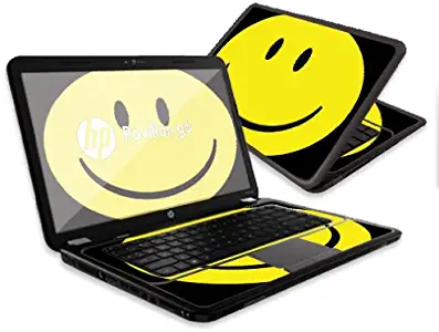 MightySkins Skin Compatible with HP Pavilion G6 Laptop with 15.6" Screen wrap Sticker Skins Smiley Face